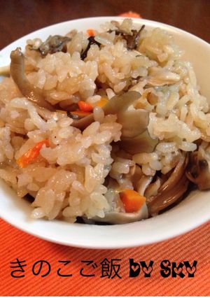 舞茸香る〜きのこご飯(^o^)/-レシピのメイン写真