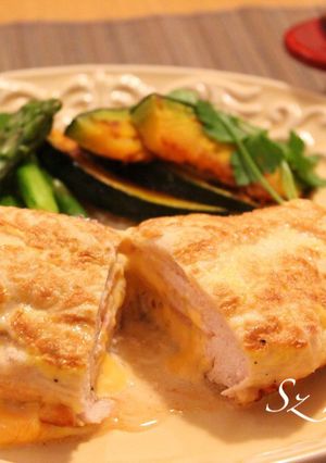 ジューシーな鶏肉のベーコンチーズ挟み焼き-レシピのメイン写真