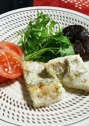 真鱈のムニエル　葉ワサビクリーム添え-レシピのメイン写真