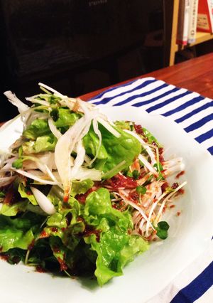溜まり醤油と生姜ドレッシングのサラダ-レシピのメイン写真