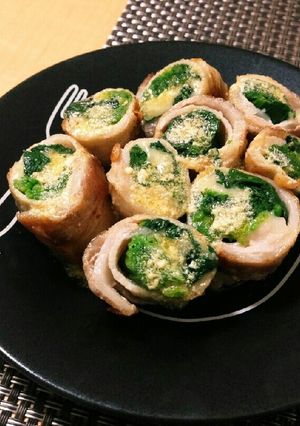 ほうれん草とチーズの豚肉ロール｡˚✩-レシピのメイン写真