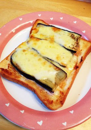 ナスのトースト-レシピのメイン写真