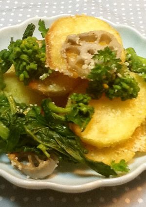 サラダで満腹☆焼きじゃが&菜の花-レシピのメイン写真