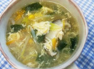 野菜たっぷり中華風かきたまスープ♪-レシピのメイン写真