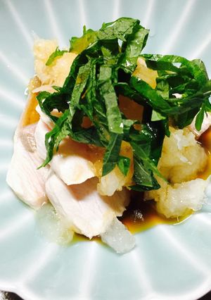 鰤の湯びき おろしポン酢を添えて-レシピのメイン写真