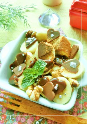トロっと生チョコ⋆珈琲バナナカステラ-レシピのメイン写真