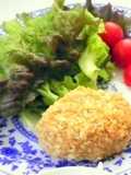 揚げずにヘルシー♪里芋の焼きコロッケ♪