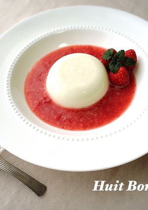 イチゴのホワイトチョコのブランマンジェ-レシピのメイン写真