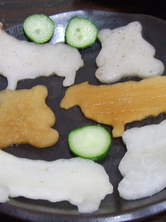 浅漬けアニマル♪アニマル野菜玉子焼き♪-レシピのメイン写真