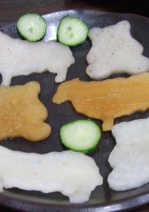 浅漬けアニマル♪アニマル野菜玉子焼き♪-レシピのメイン写真