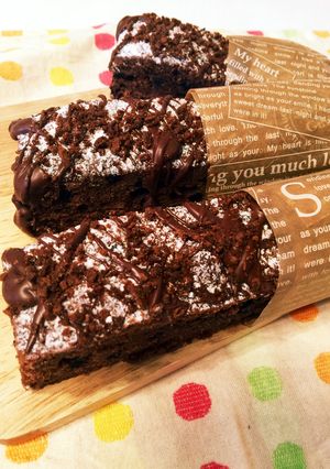 スクエア型♡チョコ&チーズのケーキバー♡-レシピのメイン写真