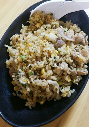 じゃこ、ねぎ、コーン、たまご、肉炒飯-レシピのメイン写真