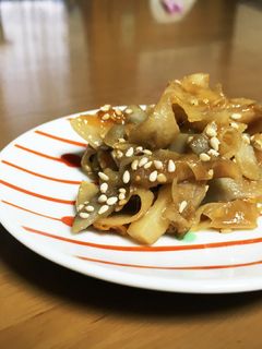 お弁当に!レンコンきんぴら-レシピのメイン写真