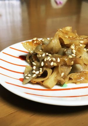 お弁当に！レンコンきんぴら-レシピのメイン写真