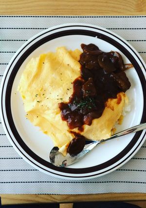パパッとオムハヤシ-レシピのメイン写真