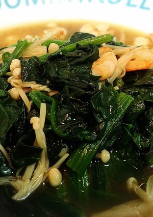 海老とほうれん草とろみ炒め-レシピのメイン写真