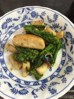 菜の花と鶏肉の柚子胡椒和え-レシピのメイン写真