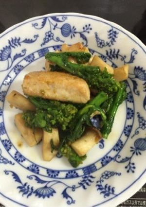 菜の花と鶏肉の柚子胡椒和え-レシピのメイン写真
