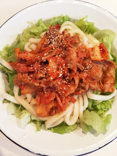 豚キムチサラダうどん-レシピのメイン写真