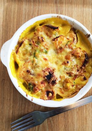 かぼちゃ煮物リメイク☆パングラタン-レシピのメイン写真