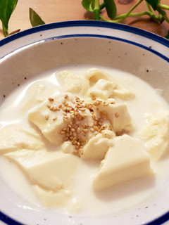 3分レシピ☆とろとろ豆腐の牛乳スープ-レシピのメイン写真