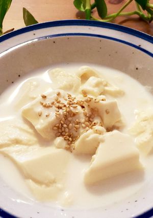 3分レシピ☆とろとろ豆腐の牛乳スープ-レシピのメイン写真