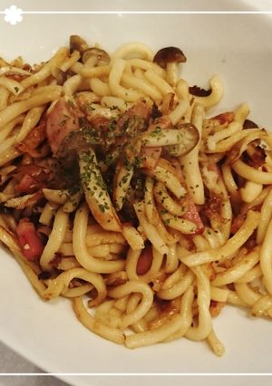 簡単ランチ♪バター醤油焼きうどん-レシピのメイン写真