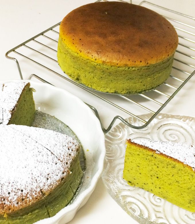 S*K様 メロジョイ　パンパンパンケーキの抹茶スフレ　レア ふわふわ抹茶スフレパンケーキのレシピ Matcha Souffle Pancake Recipe