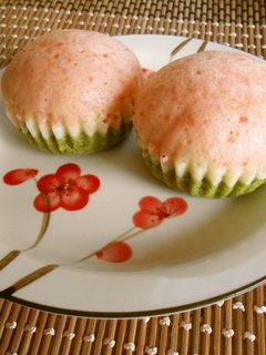 ひな祭り☺3色蒸しケーキ-レシピのメイン写真