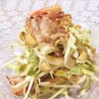 照り焼きチキンゆで卵キャベツmixサラダ