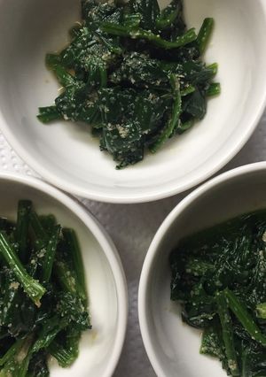 簡単 ほうれん草のごま和え-レシピのメイン写真