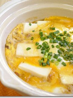 豆腐とおかかの卵とじ鍋-レシピのメイン写真