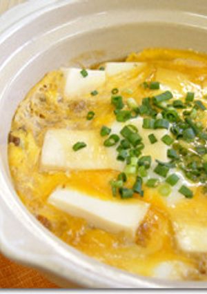 豆腐とおかかの卵とじ鍋-レシピのメイン写真