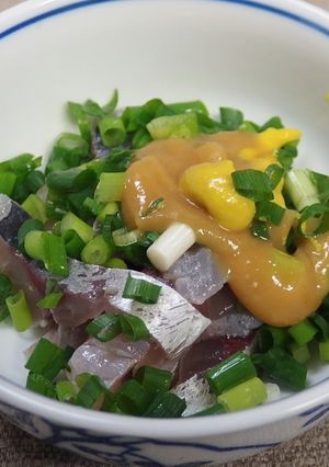 マルアジの辛子酢味噌和え-レシピのメイン写真