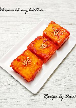 厚揚げで♪お手軽ヤンニョムチキン風♪-レシピのメイン写真