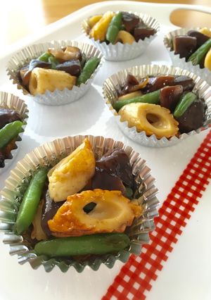 お弁当に♫椎茸ちくわインゲンの甘辛煮-レシピのメイン写真