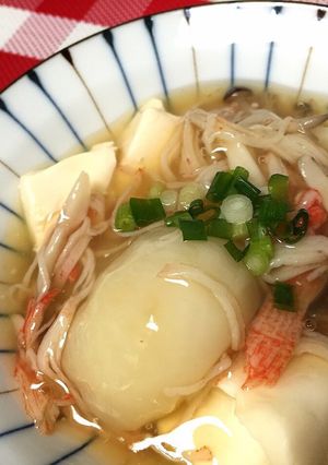 カブと豆腐の和風カニカマ餡かけ☆黄金タレ-レシピのメイン写真