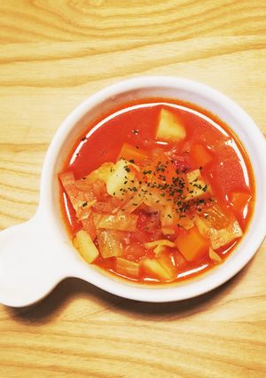 野菜たっぷりミネストローネ-レシピのメイン写真