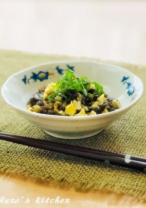 もずくだけ～の簡単卵とじ-レシピのメイン写真