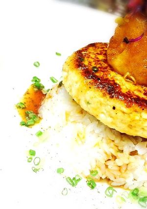 乗っけるだけ！豆腐ハンバーグ丼-レシピのメイン写真