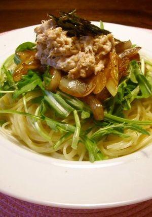 ツナクリームの和風スパゲティ-レシピのメイン写真