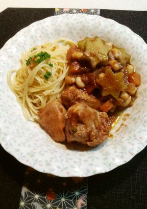 鶏モモ肉の星形ワンプレート-レシピのメイン写真