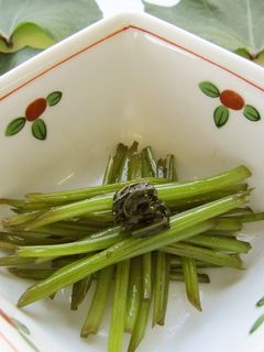 【使いきり】さつまいものつるの炒め煮-レシピのメイン写真