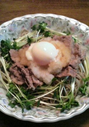 サッパリいただく、冷しゃぶ乗っけ蕎麦-レシピのメイン写真