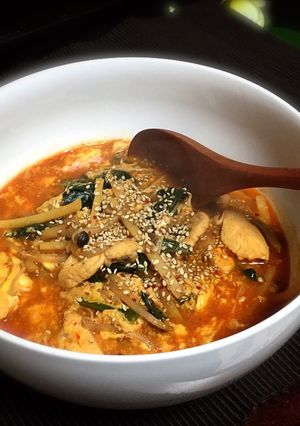 韓国風 辛いスープ-レシピのメイン写真