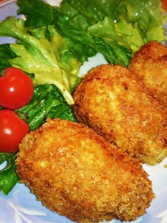 ズボラ飯☆ポテトサラダとんかつ-レシピのメイン写真
