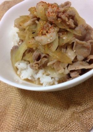 つゆだく豚丼( ´Д｀)ﾉ-レシピのメイン写真