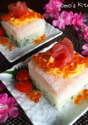 ひな祭りに♡三色デコちらし寿司-レシピのメイン写真