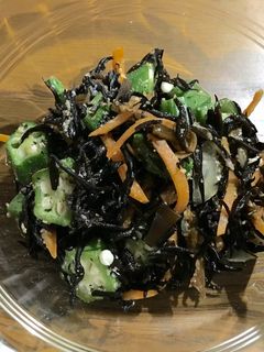 和え物◎オクラとひじきのごまポン酢和え-レシピのメイン写真