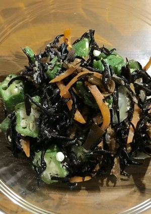 和え物◎オクラとひじきのごまポン酢和え-レシピのメイン写真